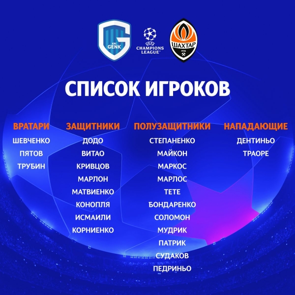 «Генк» — «Шахтар» — 0:0: онлайн-трансляція матчу Ліги чемпіонів
